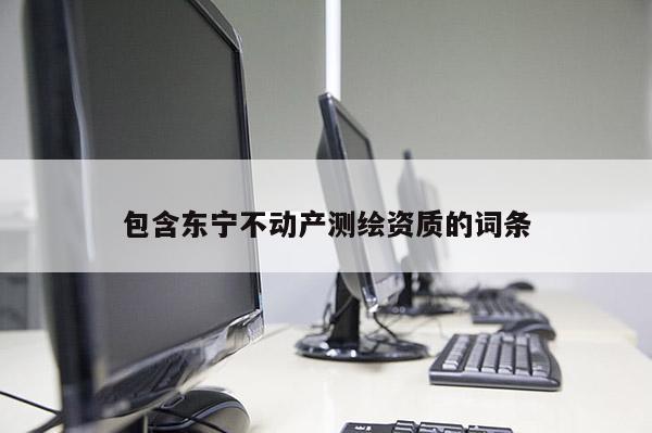 包含東寧不動(dòng)產(chǎn)測(cè)繪資質(zhì)的詞條