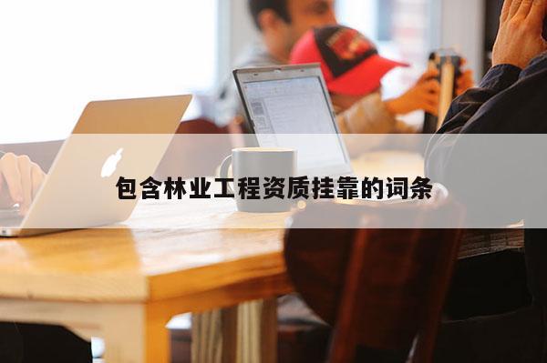 包含林業工程資質掛靠的詞條