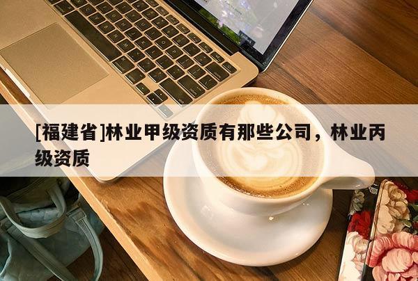 [福建省]林業甲級資質有那些公司，林業丙級資質