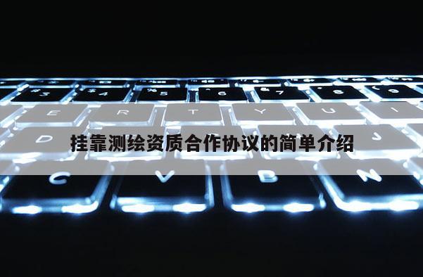 掛靠測繪資質(zhì)合作協(xié)議的簡單介紹