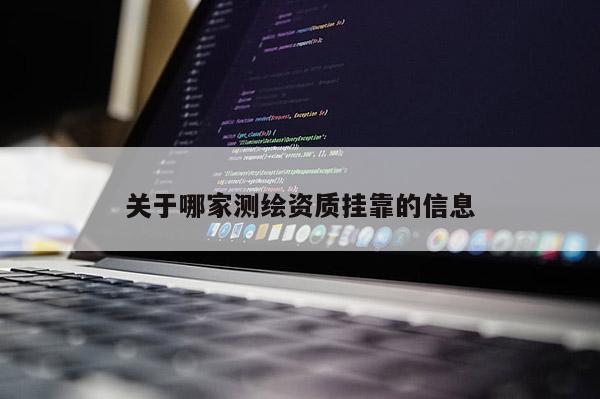 關于哪家測繪資質掛靠的信息