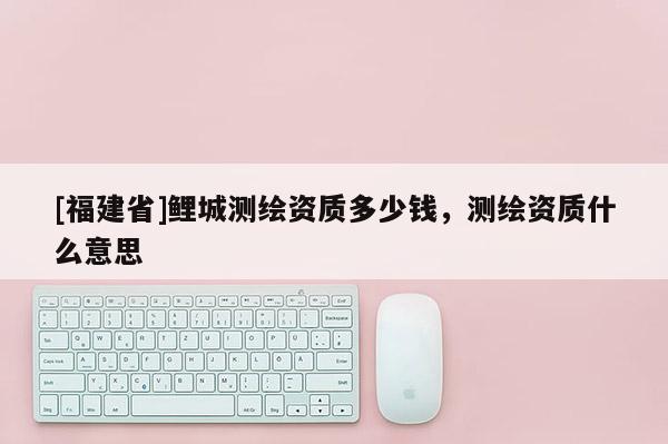 [福建省]鯉城測繪資質多少錢，測繪資質什么意思