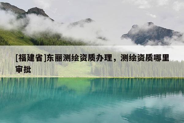 [福建省]東麗測繪資質辦理，測繪資質哪里審批