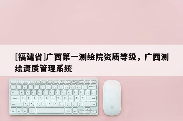 [福建省]廣西第一測繪院資質等級，廣西測繪資質管理系統