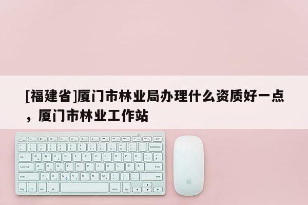 [福建省]廈門市林業(yè)局辦理什么資質好一點，廈門市林業(yè)工作站